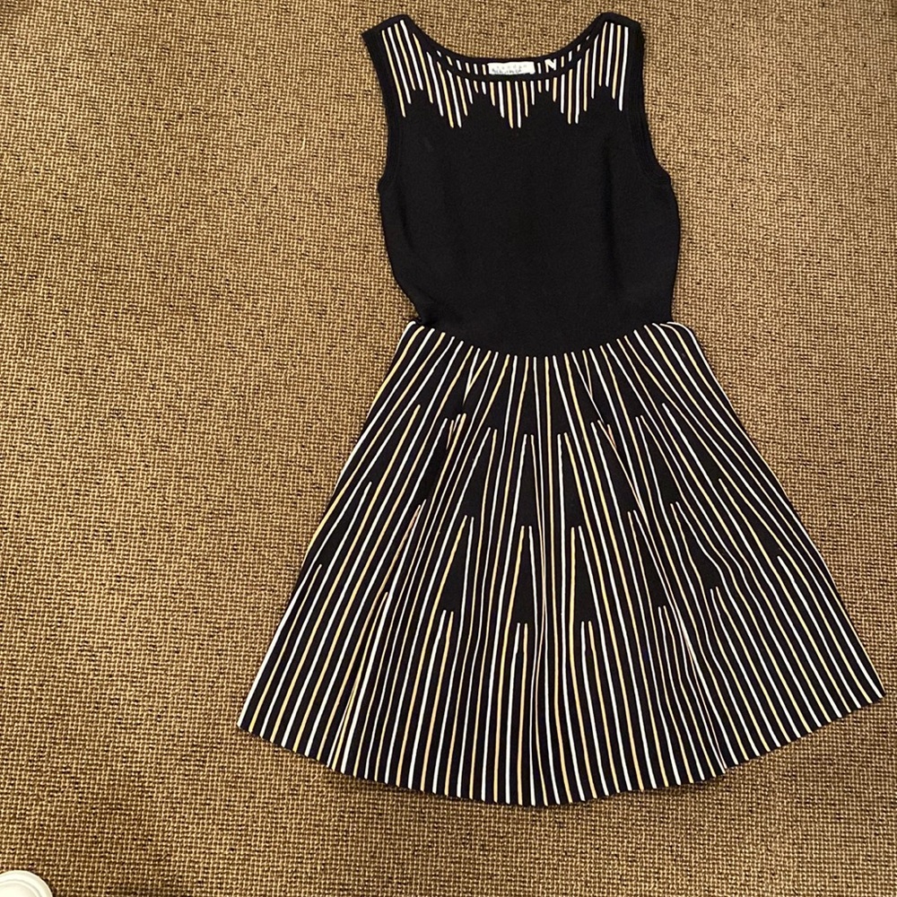 Sandro black mini dress. Sleeves. Very comfortable and easy throw on dress.